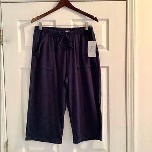 NEW -Ladies Blue Cropped Stretch PantsSize 2x